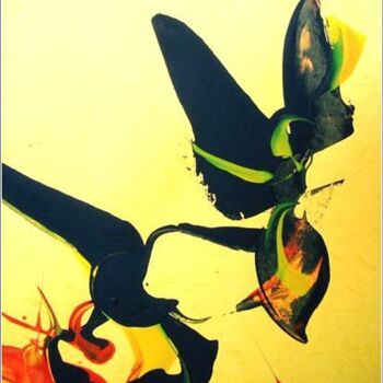 Painting titled "Fly 01" by Delphine Bernard, Original Artwork