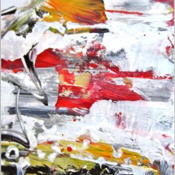 Painting titled "Abstract 09" by Delphine Bernard, Original Artwork