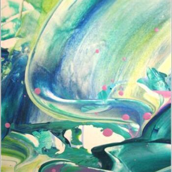 Malerei mit dem Titel "Wave 11" von Delphine Bernard, Original-Kunstwerk