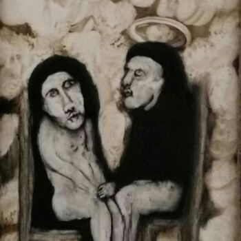 Schilderij getiteld "Confessions intimes" door Delphine Cadoré, Origineel Kunstwerk