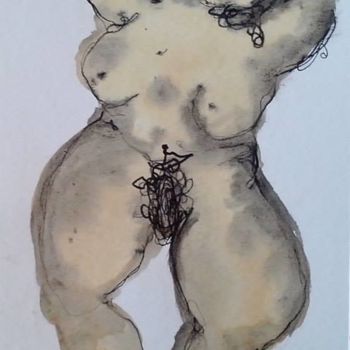 绘画 标题为“portrait-de-femme-2…” 由Delphine Cadoré, 原创艺术品