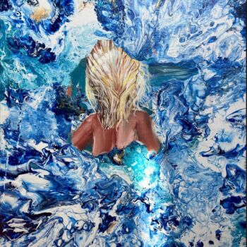 Картина под названием "Naissance" - Delphine Moradi, Подлинное произведение искусства, Акрил