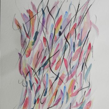 Painting titled "aquarelle" by Delphine Rocher, Original Artwork, Watercolor