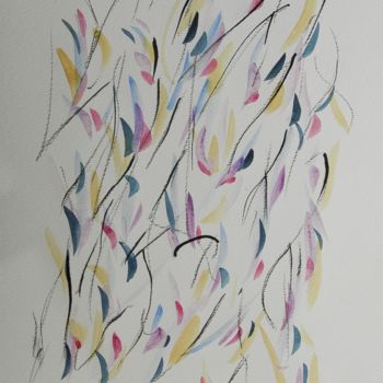 Painting titled "aquarelle" by Delphine Rocher, Original Artwork, Tempera
