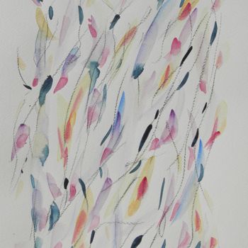 Painting titled "aquarelle" by Delphine Rocher, Original Artwork, Watercolor