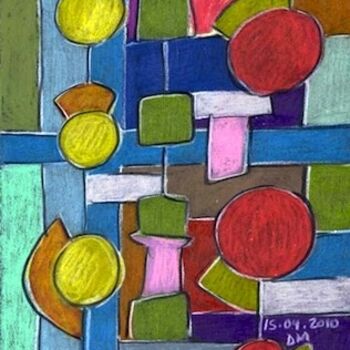 Painting titled "Mobile 11" by Delphine Mabed, Original Artwork
