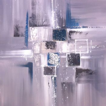 Painting titled "winter" by Delphine Molines, Original Artwork, Acrylic