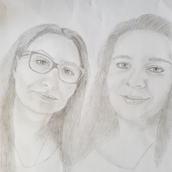 Drawing titled "Portrait.jpg" by Delphine Duprat, Original Artwork, Graphite