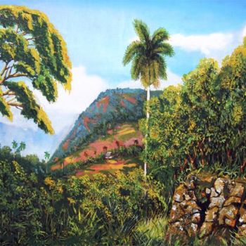 Malerei mit dem Titel "paisaje" von Manuel  Antonio Del Toro, Original-Kunstwerk