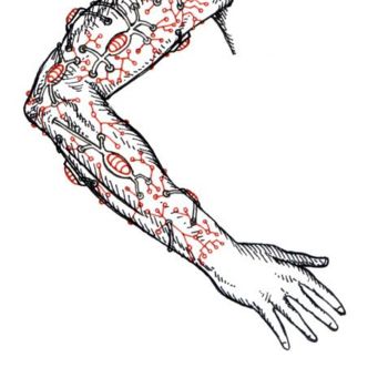 Картина под названием "Anatomia Ciborgue 04" - Rodrigo De Matos, Подлинное произведение искусства, Масло