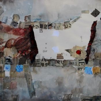 Collages getiteld "Silences" door Patrick Demelenne, Origineel Kunstwerk, Collages