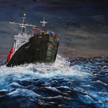 Collages titled "F 1734 IONIAN" by Patrick Demelenne, Original Artwork, Collages