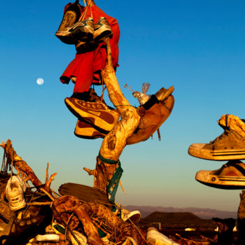 Photographie intitulée "Shoe Tree" par Demirel, Œuvre d'art originale, Photographie numérique