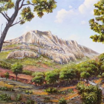 Painting titled "Sainte Victoire" by Philippe Demory, Original Artwork, Acrylic
