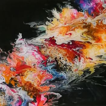 Painting titled "Un sens à chaque ca…" by Coralie Demoustier, Original Artwork, Acrylic