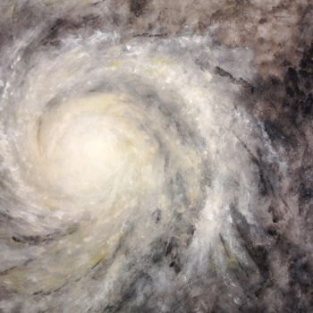 Painting titled "Galassia a spirale" by Deneb Arici, Original Artwork, Acrylic