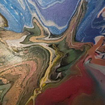 Pittura intitolato "Lava rocks" da Deneen Campbell, Opera d'arte originale, Acrilico