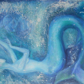 Painting titled "Siren's song" by Dengiz Zolte, Original Artwork, Acrylic