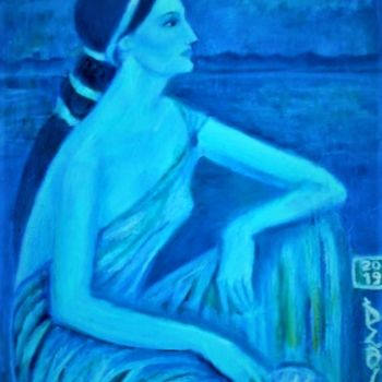 Schilderij getiteld "Ariadne." door Dengiz Zolte, Origineel Kunstwerk, Olie