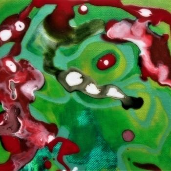 Painting titled "Amorphous chimera." by Dengiz Zolte, Original Artwork, Enamel