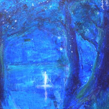 Картина под названием "Sacred grove of Dru…" - Dengiz Zolte, Подлинное произведение искусства, Акрил