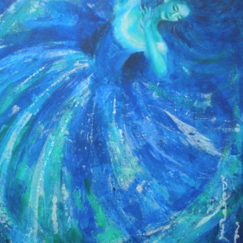 Painting titled "Esmeralda" by Dengiz Zolte, Original Artwork, Acrylic