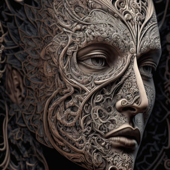 Arte digitale intitolato "'Goddess Samadhi' a…" da Denis Agati, Opera d'arte originale, Immagine generata dall'IA