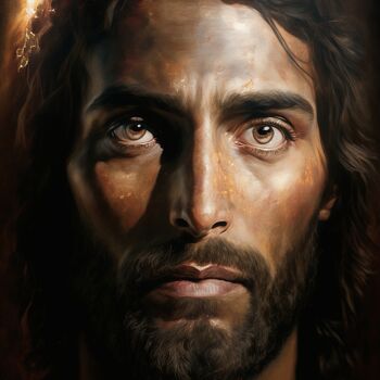 Arte digital titulada "Jesus Christ the So…" por Denis Agati, Obra de arte original, Imagen generada por IA