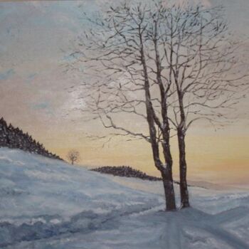 Peinture intitulée "douceur d'hiver" par Denis Basset, Œuvre d'art originale