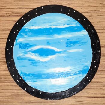 Peinture intitulée "Нептун" par Denis Chernyshev, Œuvre d'art originale, Huile