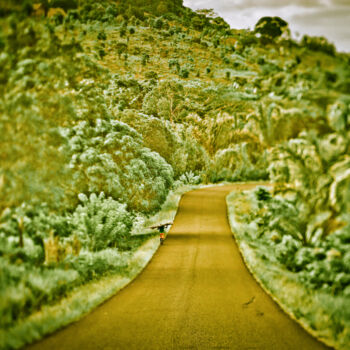 Fotografía titulada "Il marche seul" por Denis Chapoullié, Obra de arte original, Fotografía digital