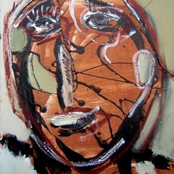 Peinture intitulée "portrait" par Denis Chassagne, Œuvre d'art originale