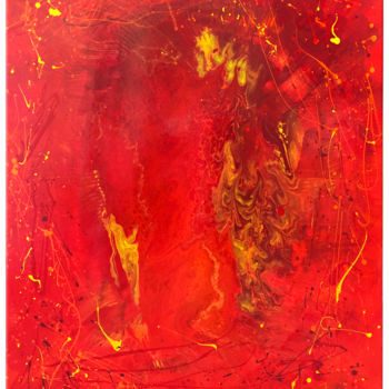 Peinture intitulée "SWEET FIRE" par Denis Chich, Œuvre d'art originale, Acrylique Monté sur Châssis en bois