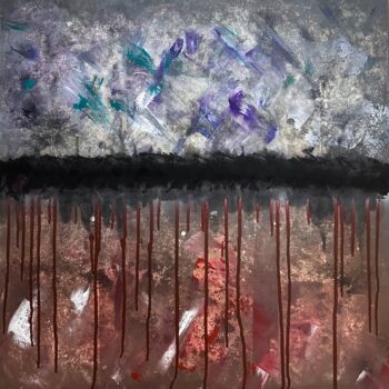 Pittura intitolato "Propaganda'' Abstra…" da Denis Fluierar, Opera d'arte originale, Acrilico