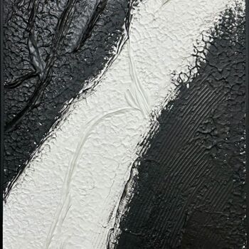Painting titled "Trinity - Abstract…" by Denis Fluierar, Original Artwork, Plaster