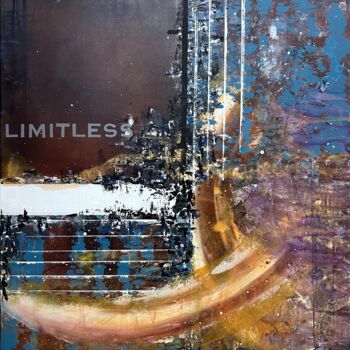 Malerei mit dem Titel "Limitless - Abstrac…" von Denis Fluierar, Original-Kunstwerk, Acryl