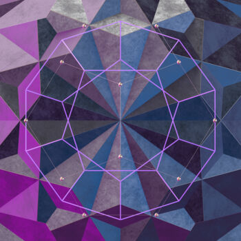 Digital Arts με τίτλο "Dodecahedron - Ether" από Denis Kirichkov (GeoModule), Αυθεντικά έργα τέχνης, Ψηφιακή ζωγραφική