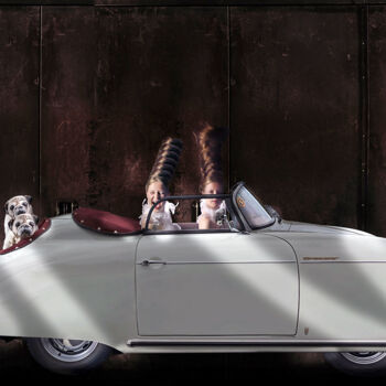 Photographie intitulée "JUST MARRIED" par Denis Pourcher, Œuvre d'art originale, Photographie manipulée