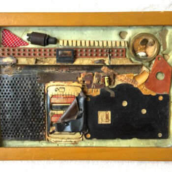 Collagen mit dem Titel "La Chambre" von Denis Reitz, Original-Kunstwerk