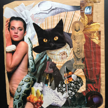 Collages intitulée "Nastassja Kinski" par Denis Reitz, Œuvre d'art originale