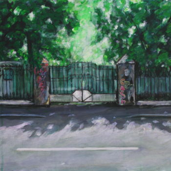 Картина под названием "Вход" - Денис Русаков, Подлинное произведение искусства, Акрил Установлен на картон