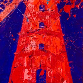 Peinture intitulée ""5 shades of red" par Denis Ermak, Œuvre d'art originale, Huile