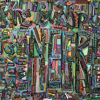 Картина под названием "Je ne suis pas ton…" - Denis Vincent, Подлинное произведение искусства, Акрил