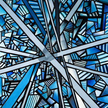 Картина под названием "Dopamine ? #15" - Denis Vincent, Подлинное произведение искусства, Акрил Установлен на картон