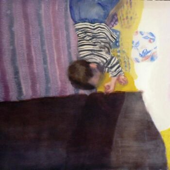 Pittura intitolato "The mother's quilt" da Denisa Paho, Opera d'arte originale, Olio