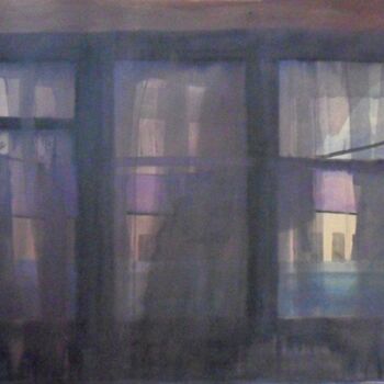 Painting titled "1Windows" by Denisa Paho, Original Artwork, Ink