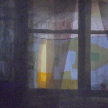 Pittura intitolato "Windows" da Denisa Paho, Opera d'arte originale, Olio