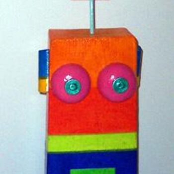 Sculpture titled "petite bobo 10" by Denis Bonnes, Original Artwork, Wood