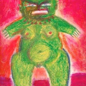 Pintura titulada "grosse colère" por Denis Bonnes, Obra de arte original, Oleo