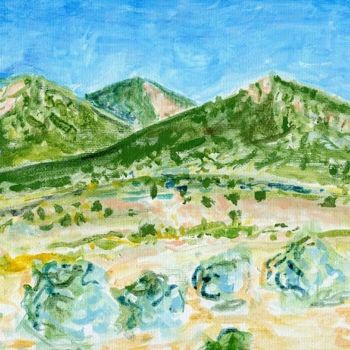 Painting titled "Caromb, depuis la P…" by Denis Demouge, Original Artwork